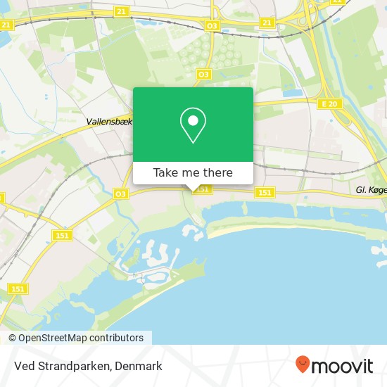 Ved Strandparken map