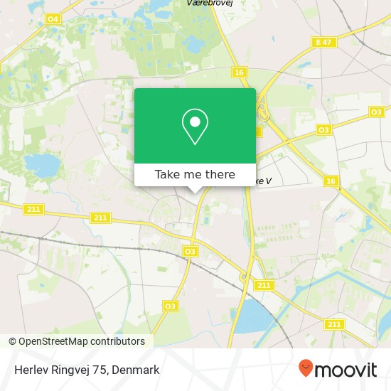 Herlev Ringvej 75 map