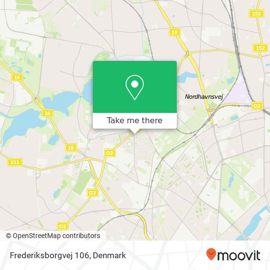 Frederiksborgvej 106 map
