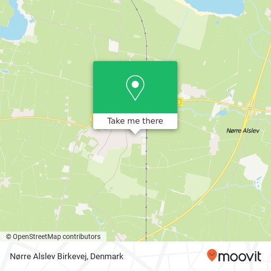 Nørre Alslev Birkevej map