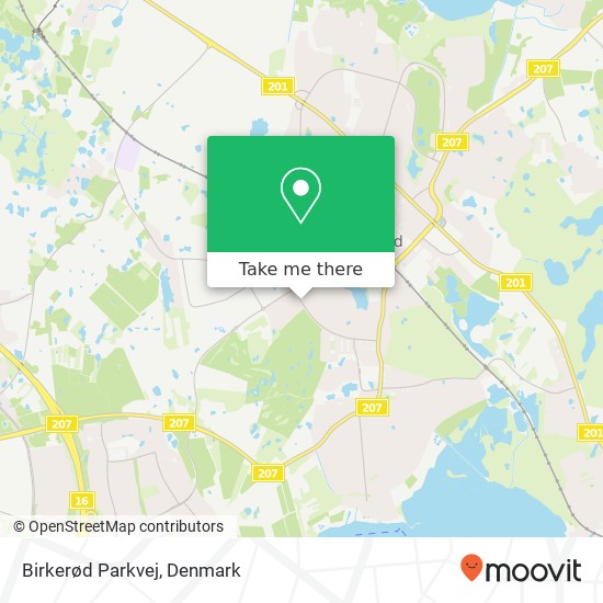 Birkerød Parkvej map
