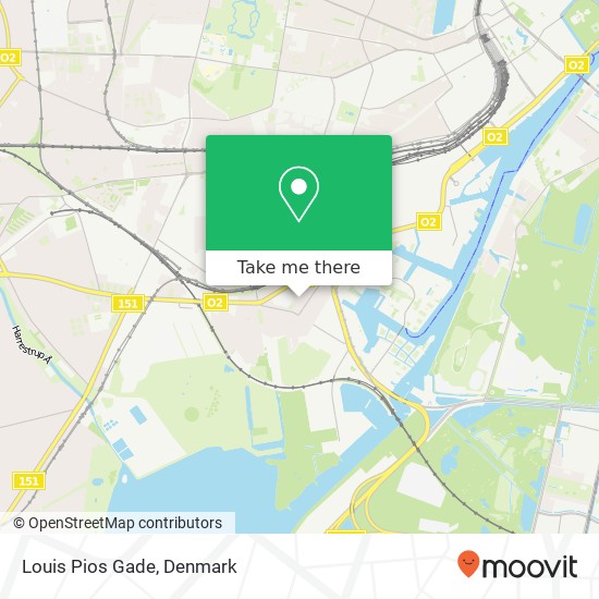 Louis Pios Gade map