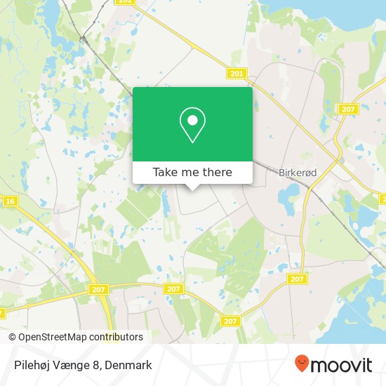 Pilehøj Vænge 8 map