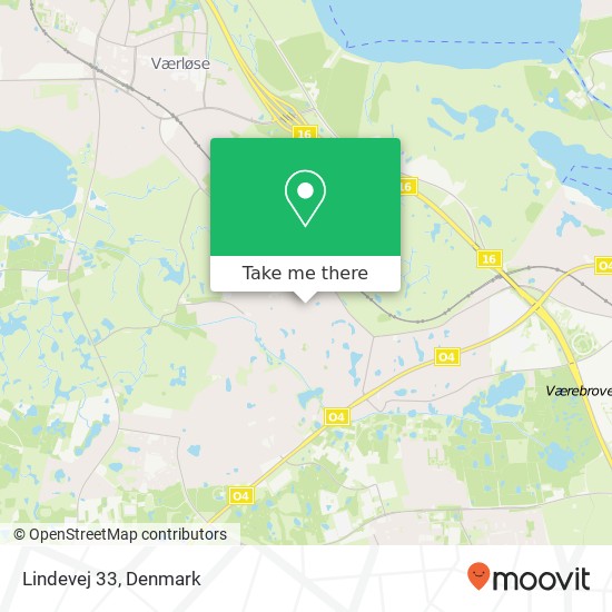 Lindevej 33 map