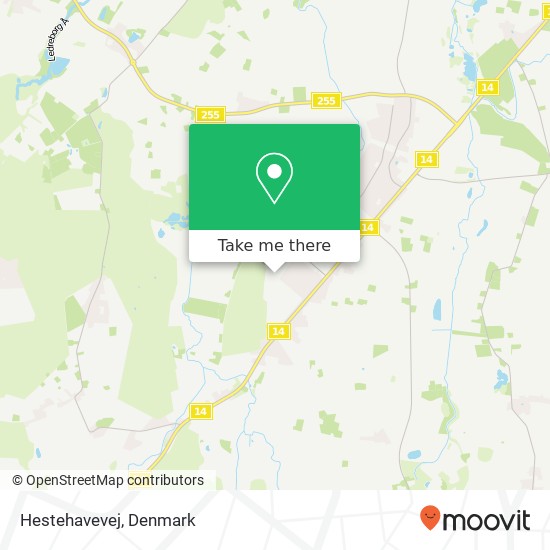 Hestehavevej map