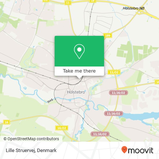 Lille Struervej map