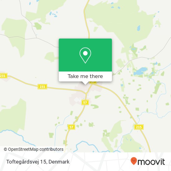 Toftegårdsvej 15 map