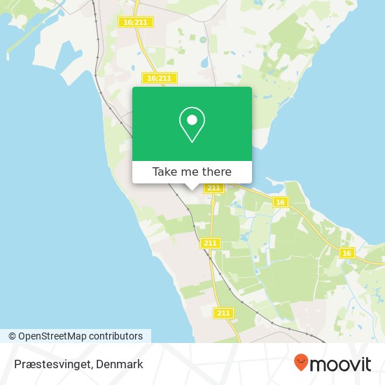 Præstesvinget map