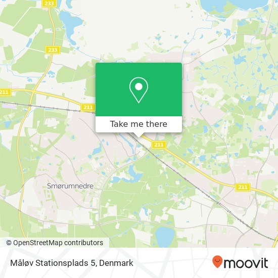 Måløv Stationsplads 5 map