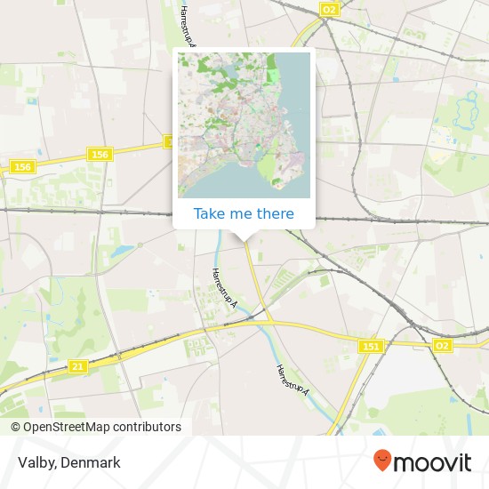 Valby map