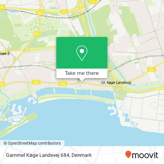 Gammel Køge Landevej 684 map