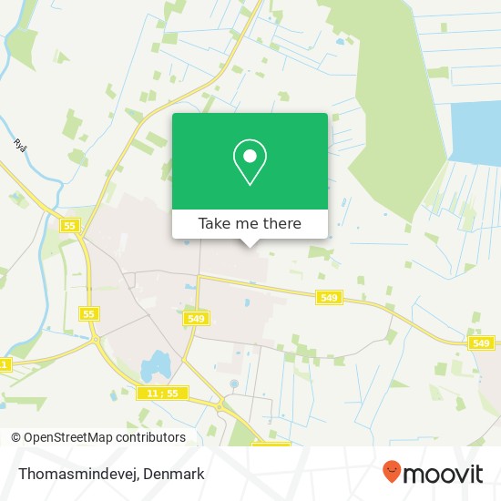 Thomasmindevej map