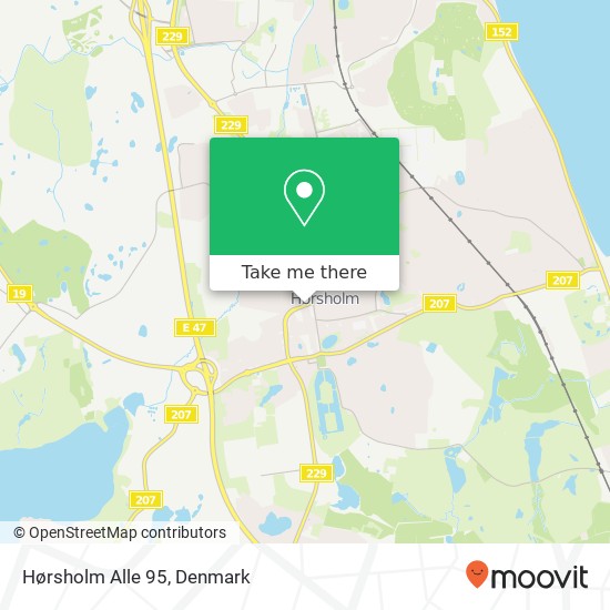 Hørsholm Alle 95 map