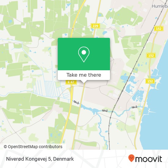 Niverød Kongevej 5 map