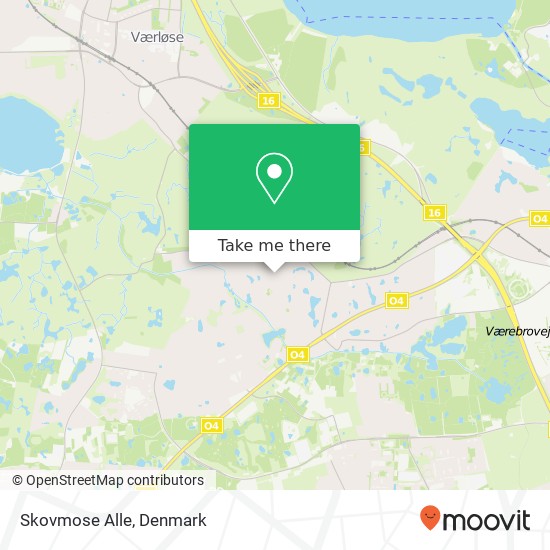 Skovmose Alle map