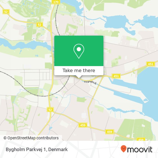 Bygholm Parkvej 1 map