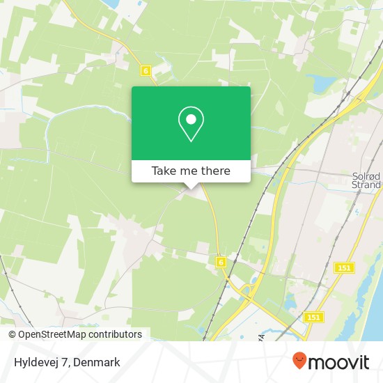 Hyldevej 7 map