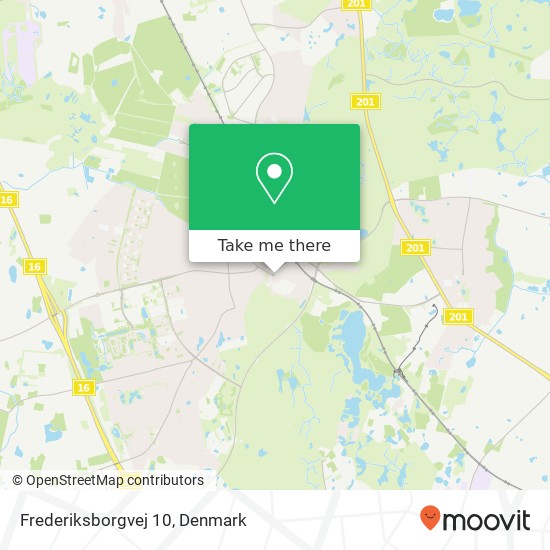 Frederiksborgvej 10 map