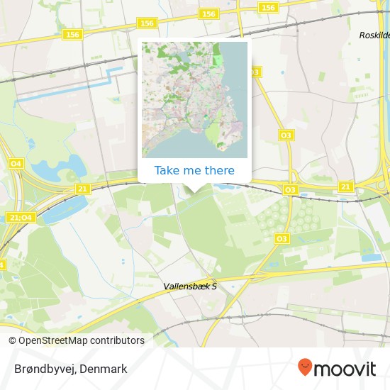 Brøndbyvej map