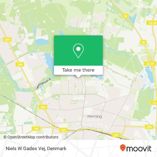 Niels W Gades Vej map