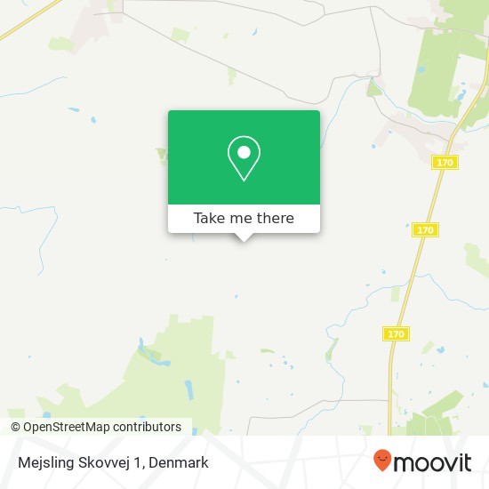 Mejsling Skovvej 1 map