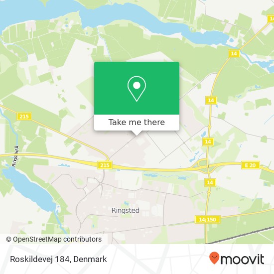 Roskildevej 184 map