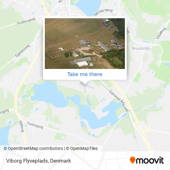 Viborg Flyveplads map