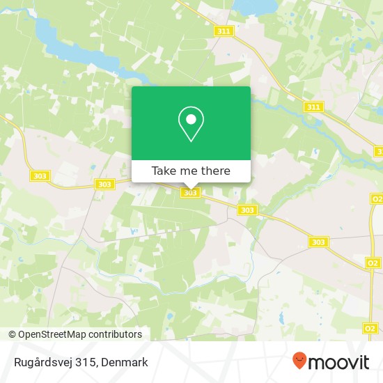 Rugårdsvej 315 map