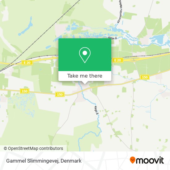 Gammel Slimmingevej map