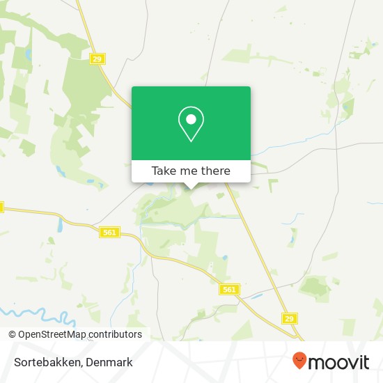 Sortebakken map