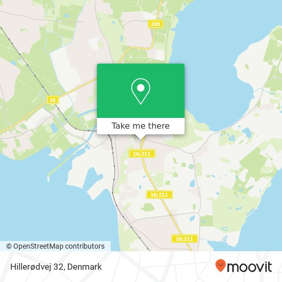 Hillerødvej 32 map