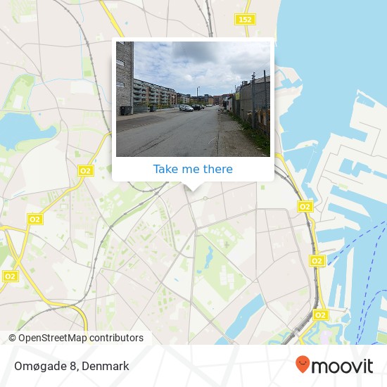 Omøgade 8 map