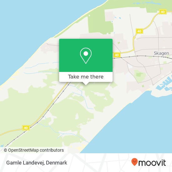 Gamle Landevej map