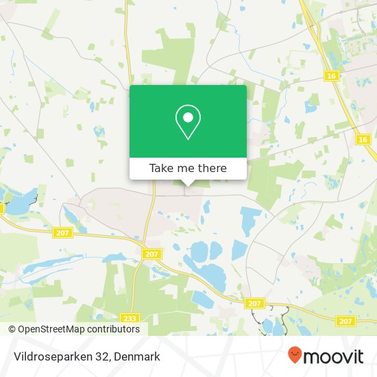 Vildroseparken 32 map