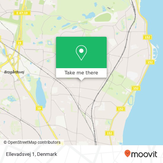 Ellevadsvej 1 map