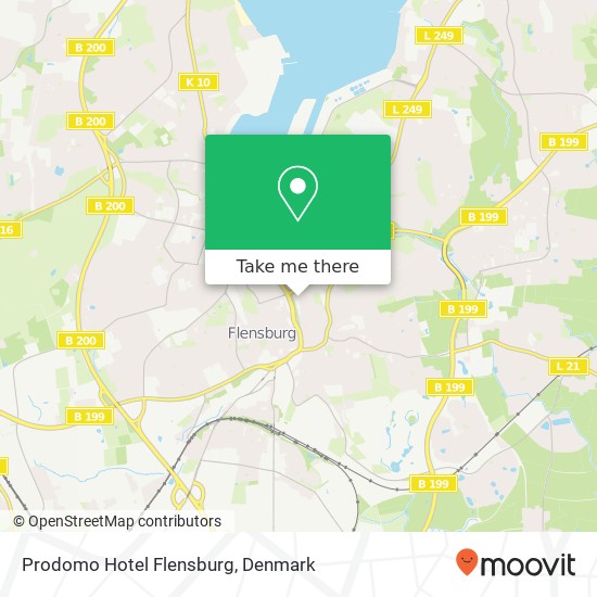 Prodomo Hotel Flensburg map