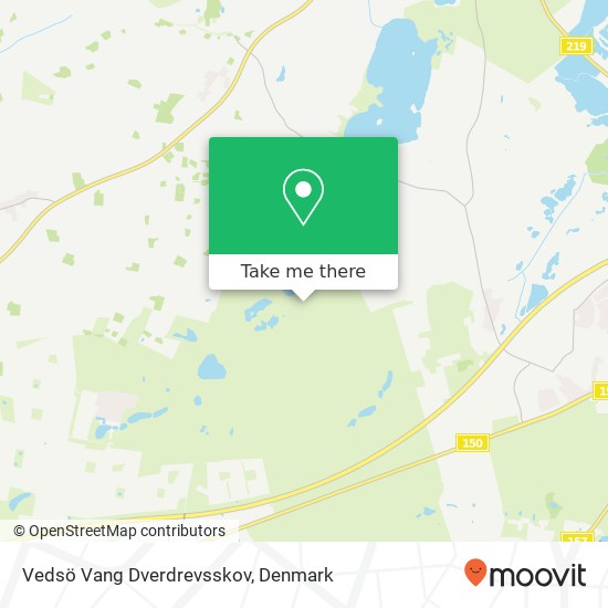 Vedsö Vang Dverdrevsskov map