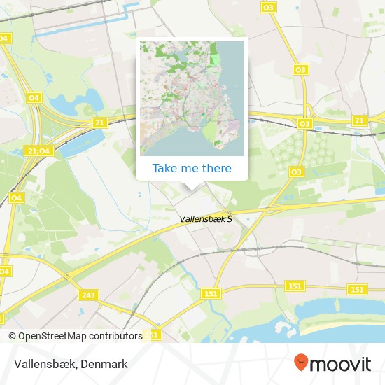 Vallensbæk map