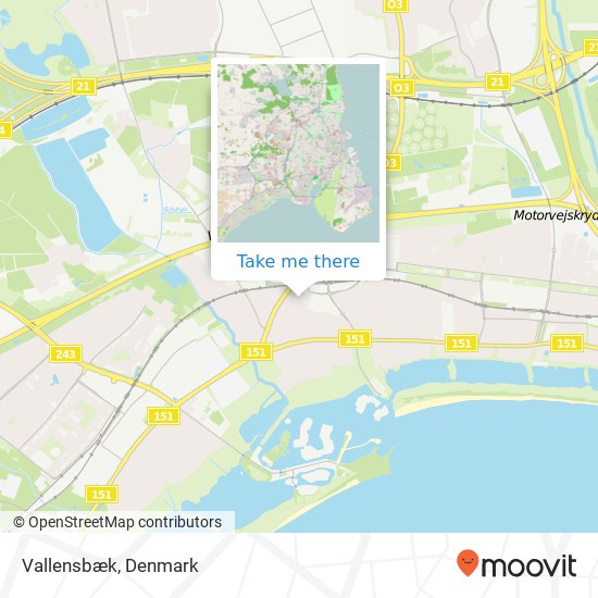 Vallensbæk map