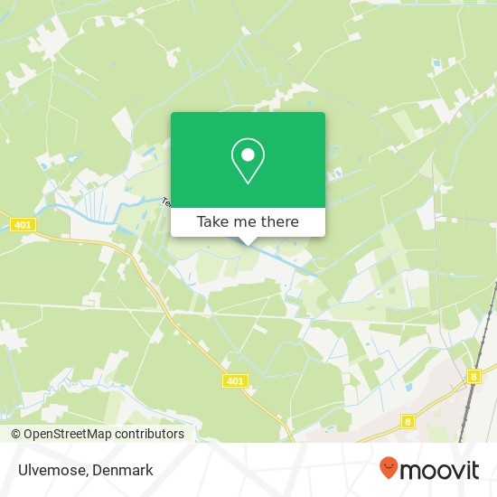 Ulvemose map
