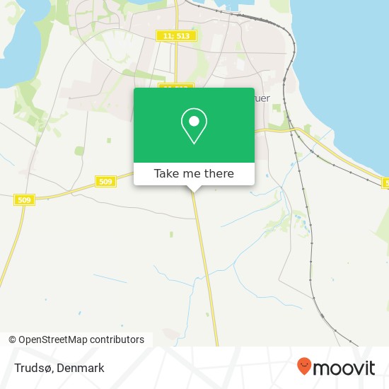 Trudsø map
