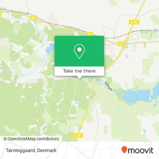 Tørninggaard map