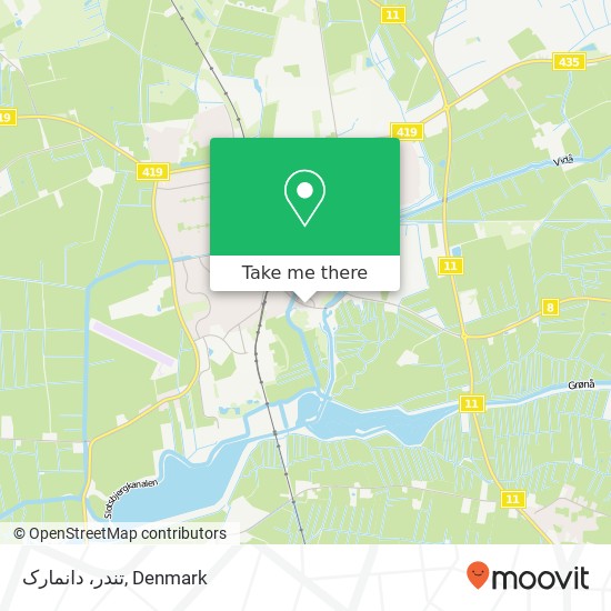 تندر، دانمارک map