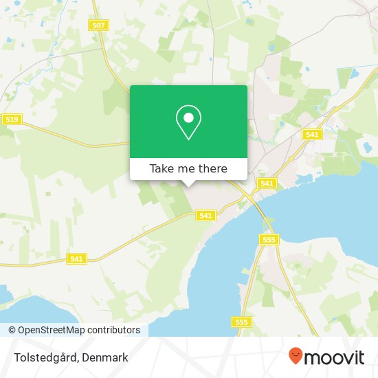 Tolstedgård map