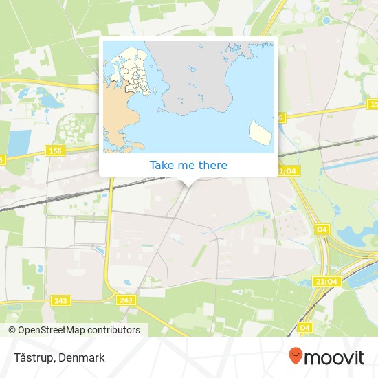 Tåstrup map