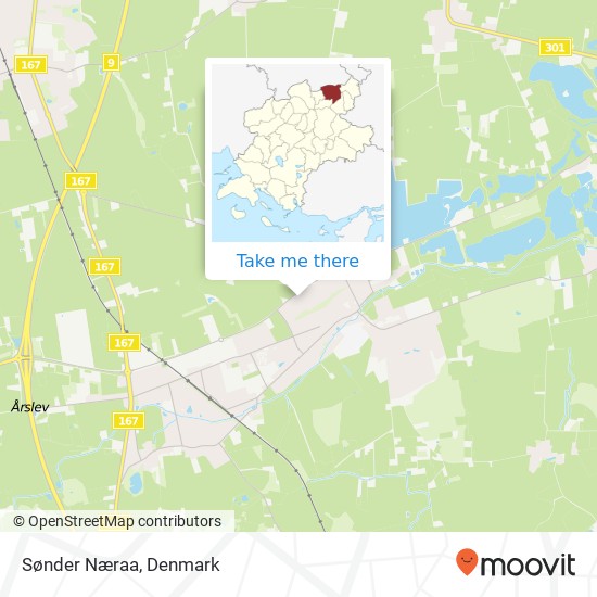 Sønder Næraa map