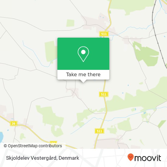 Skjoldelev Vestergård map