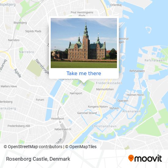 Rosenborg Castle map