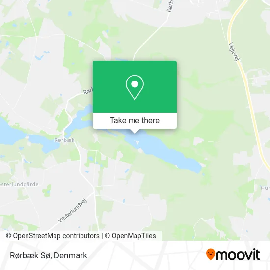 Rørbæk Sø map
