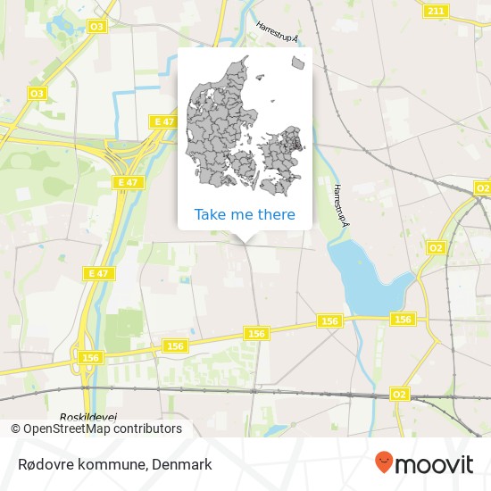 Rødovre kommune map
